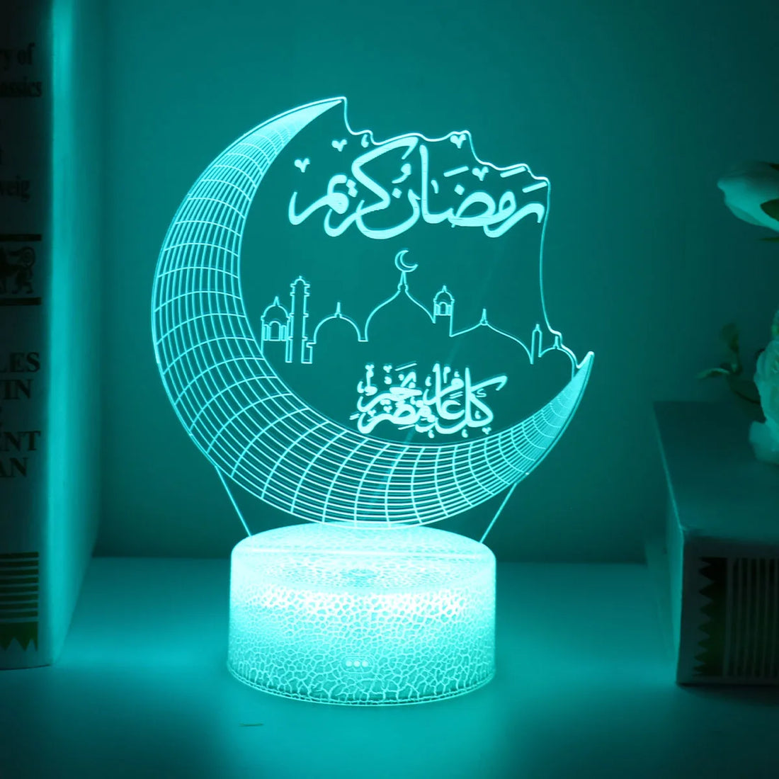 Ramadan Decoration LED Lights For Home Desktop Lights Moon Stars Remote Control Colorful Lamp Islamic Eid Mubarak Ramadan Gifts