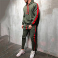 2025 New Autumn Men Running Set Men Sport Suits Sportswear 2Pcs Tracksuit Sportswear Hoodies Sweatshirt&Pant Suit Men Sports Set - Aurex