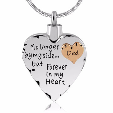 Men No Longer by My Side Forever in My Heart Locket Cremation Memorial Ashes Urn Pendant Necklace for Mom,Dad,Grandpa...Jewelry