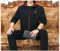 2025 Fashion Running Sets Sport Suit Sportswear Sweatshirt +Sweatpants Mens Clothing 2 Pieces Sets Tracksuit Jogging Suits - Aurex