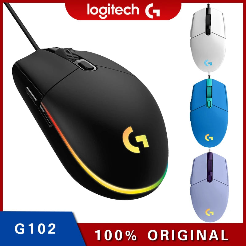 Logitech G102 LIGHTSPEED Gaming Mouse 8000 DPI Wired Mouse Laptop Accessories No Driver Version Cannot link to G HUB