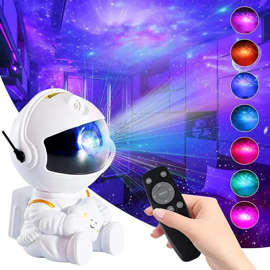 Astronaut Light Projector with Nebula Galaxy Projector Night Light Star Projector for Home Decorative Bedroom Children Kids Gift