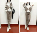 Winter Women Knitted 2 Pieces Set Muslim Casual Thicken Pullover Sweater Top +Knitted Pant 2PCS Suits Warm Set outfit Abaya 2024 - Aurex