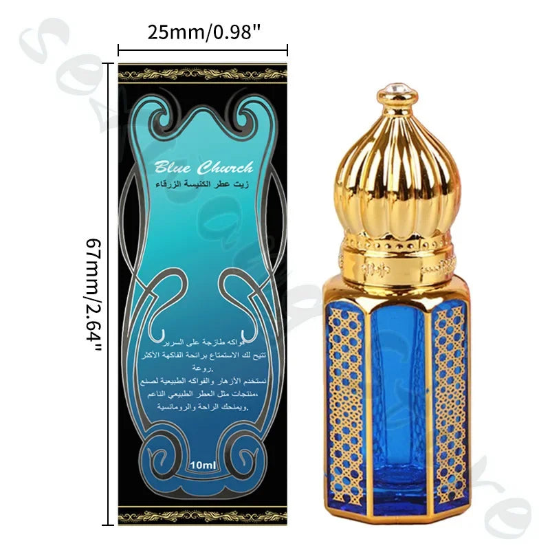 Middle East United Arab Emirates Cologna Blue Church Deodorant Men's Light Fragrance Lasting Portable 10ml - Aurex