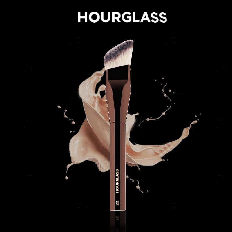 HOURGLASS Angled Liquid Foundation Brushes Foundation Cream Brush Blush Brush  Base Make Up Tool-022