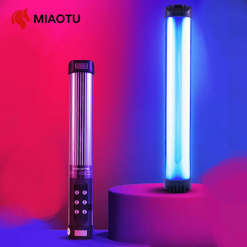 MIAOTU Handheld RGB Colorful Stick Light 30CM Handheld LED Light Wand CRI 95+ 2500K-9000K Photography Studio Lamp