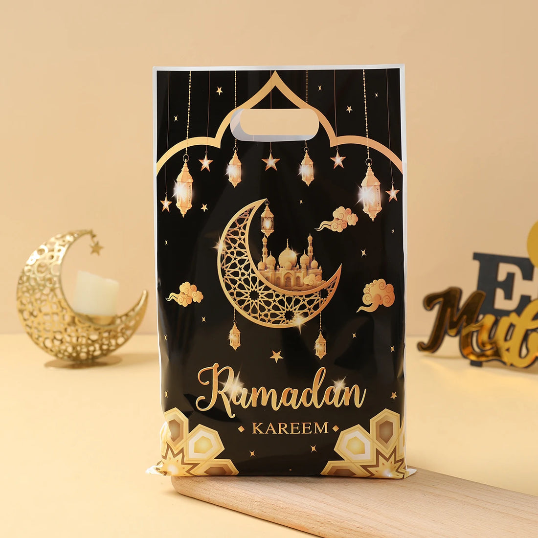 EID Mubarak Decoration Gift Bags Ramadan Decoration 2025 for Kid Candy Bags Ramadan Kareem Islamic Muslim Party Eid Al Adha Gift