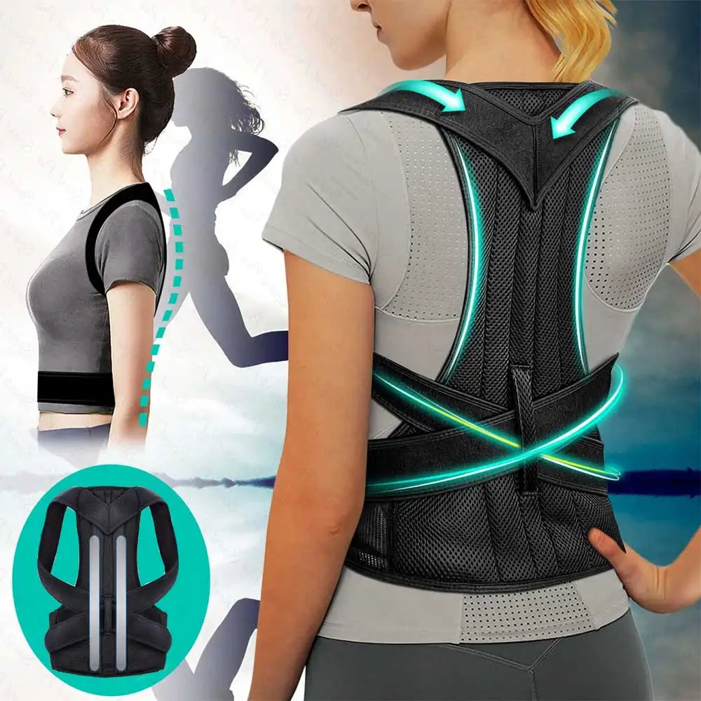 Posture Corrector Back Brace For Lumbar Support And Upright Breathable Straightener Back Corrector Improve Shoulder Pain Relieve