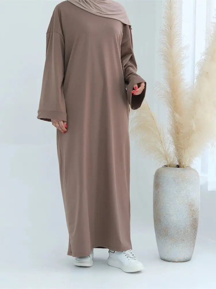 Eid Modest Clothing Muslim Kaftan Under Dress Abaya Dubai Islam For Women Robe Longue Caftan Marocain Femme Vestidos Musulmane