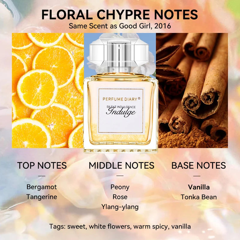 50ML 1.7FL.OZ Floral Chypre Perfume As Good Girl Notes Eau de Parfum for Women with Exquisite Gift Box Packaging Perfect Gifts - Aurex