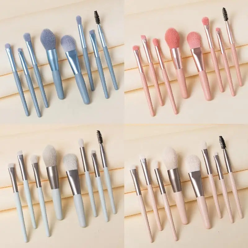 Hot selling portable 8-piece professional makeup brush set beauty tools makeup foundation blush concealer beauty tools brush eye