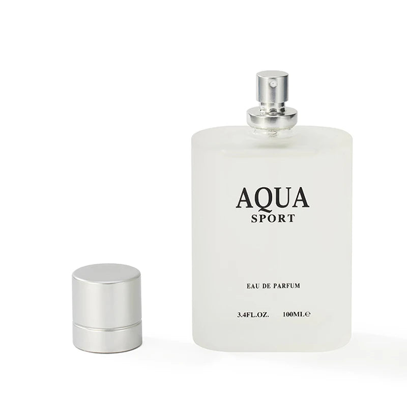 100ML 3.4FL.OZ AQUA Men's Eau de Parfum, Aquatic Aromatic Notes Perfume, Lime, Marine, Musk, Fresh Ocean Fragrance for Men - Aurex