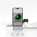 15W Qi2 3 In 1 Magsafe Magnetic Autorotation Quick Wireless Charger For Android iPhone iWatch Airpods Fast Charging Dock Station - Aurex