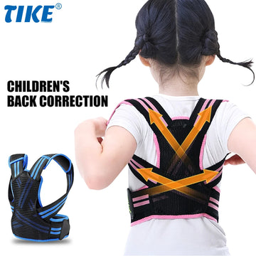 TIKE Children Back Posture Corrector Orthopedic Corset Shoulder Lumbar Wasit Support Correction Kids Teens Straighten Upper Belt