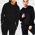 Basic Men/Women 2Pcs/Sets Sweatshirt Hoodies Pants 2024 Male Gyms Fitness Tops Joggers Sportswear Tracksuits - Aurex