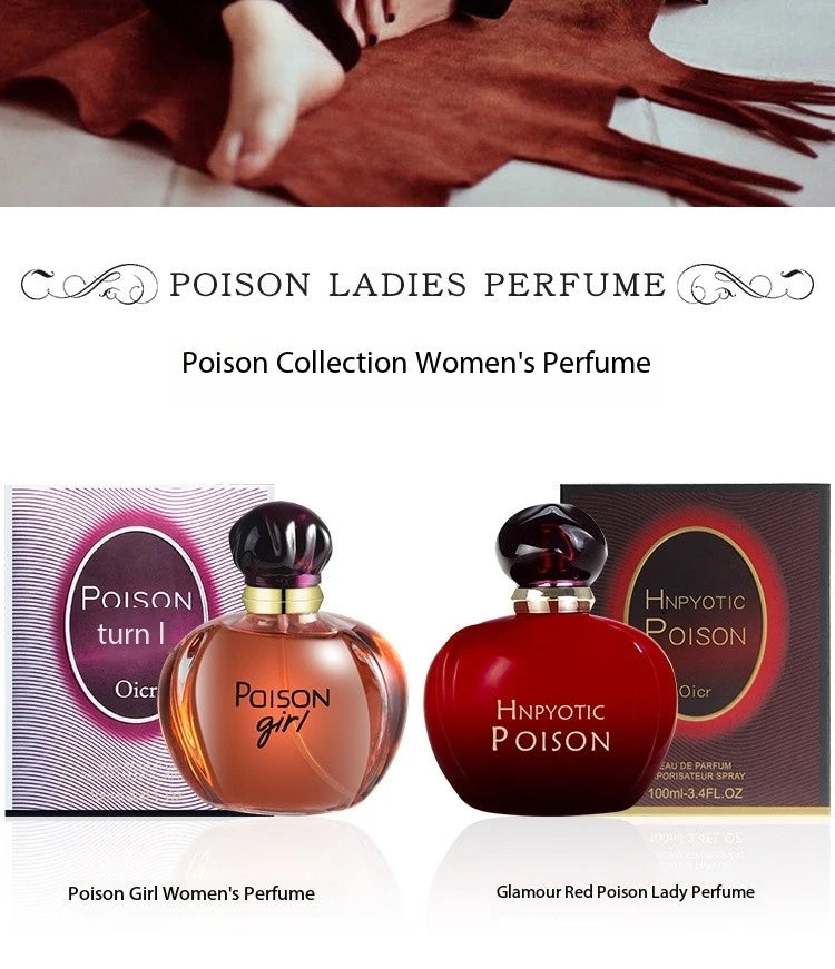 100ml Women Perfume Poison Series Perfume Floral Fruity Scent High Quality Lasting Fragrances Deodorant Pheromones Attract Men - Aurex