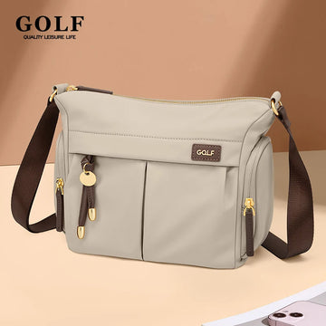 GOLF Crossbody Bag Women Nylon Womens Shoulder Bag Lady Bucket Mini Cross Body Purse Handbag New Fashion Square Bags 2024 Summer