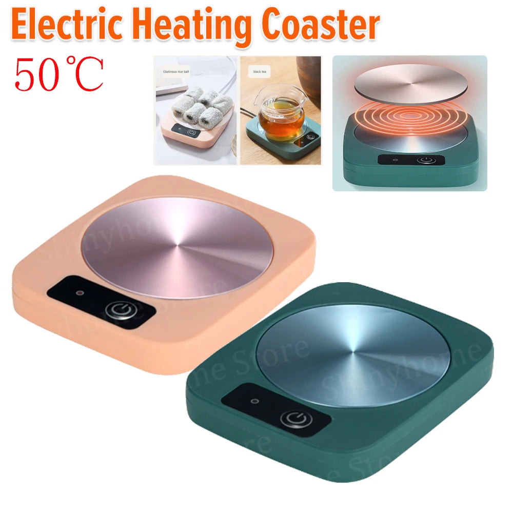 USB Cup Warmer Coffee Mug Heating Coaster Constant Temperature Thermostatic Hot Plate Milk Tea Water Heating Pad Cup Heater