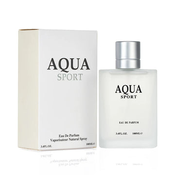 100ML 3.4FL.OZ AQUA Men's Perfume EDP, Aquatic Aromatic Eau de Parfum, Lime Marine Musk Fresh Ocean Fragrance Spray for Men - Aurex