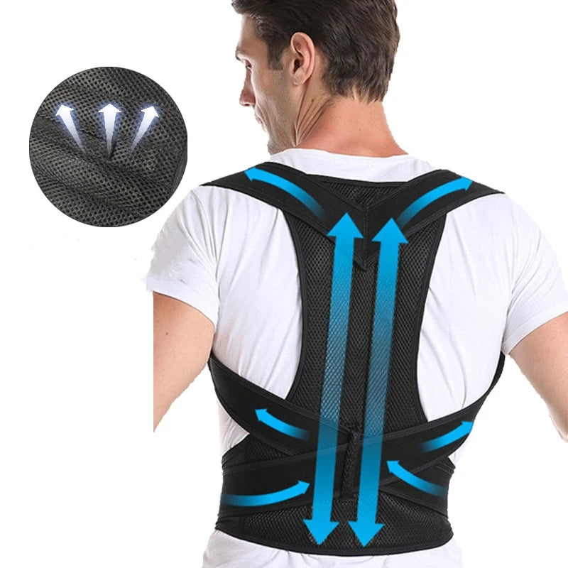 New Upper Back Posture Corrector Posture Clavicle Support Corrector Back Straight Shoulders Brace Strap Correctpor