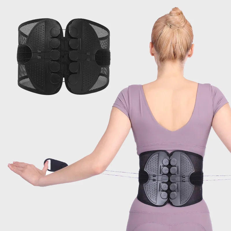 1 lumbar disc support design, breathable mesh material to protect daily waist, breathable mesh waist protector，Adult gifts