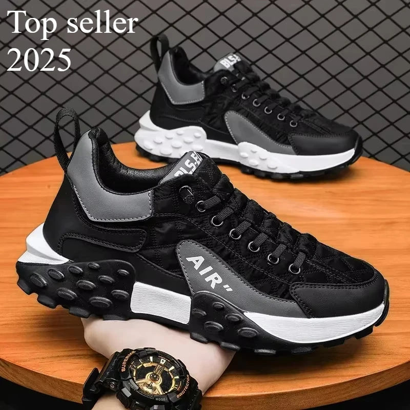 Men Shoes Platform Male Sneakers 2025-New Vulcanized Shoes for Men Casual Running Shoes Large Size Hot Sapatos Masculinos