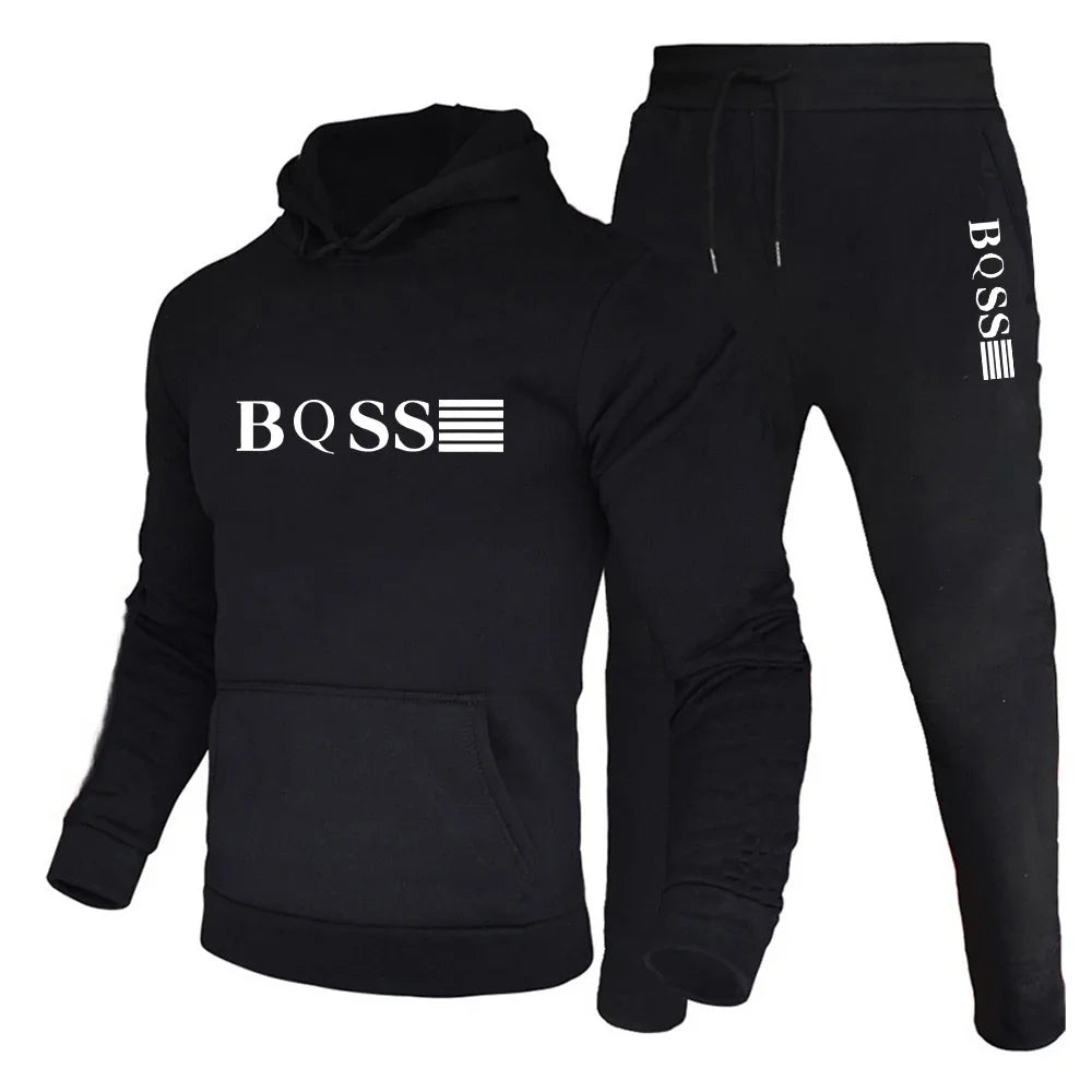 Men's Sports Suits Fashion Tracksuit Women Hoodies + Pants Two Pieces Sets Running Casual Sweatshirts Sweatpants Men's Clothing - Aurex