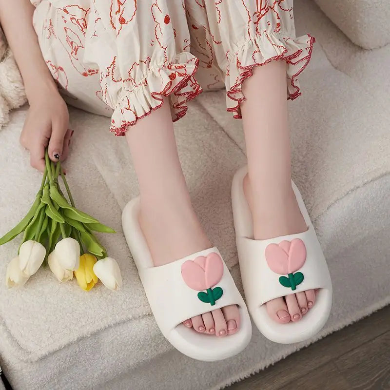 Thick Slides Shoes for Women 2024 Platform Open Toe Woman Slippers Bathroom Sandals Junior Summer Indoor Casual W Footwear Pvc