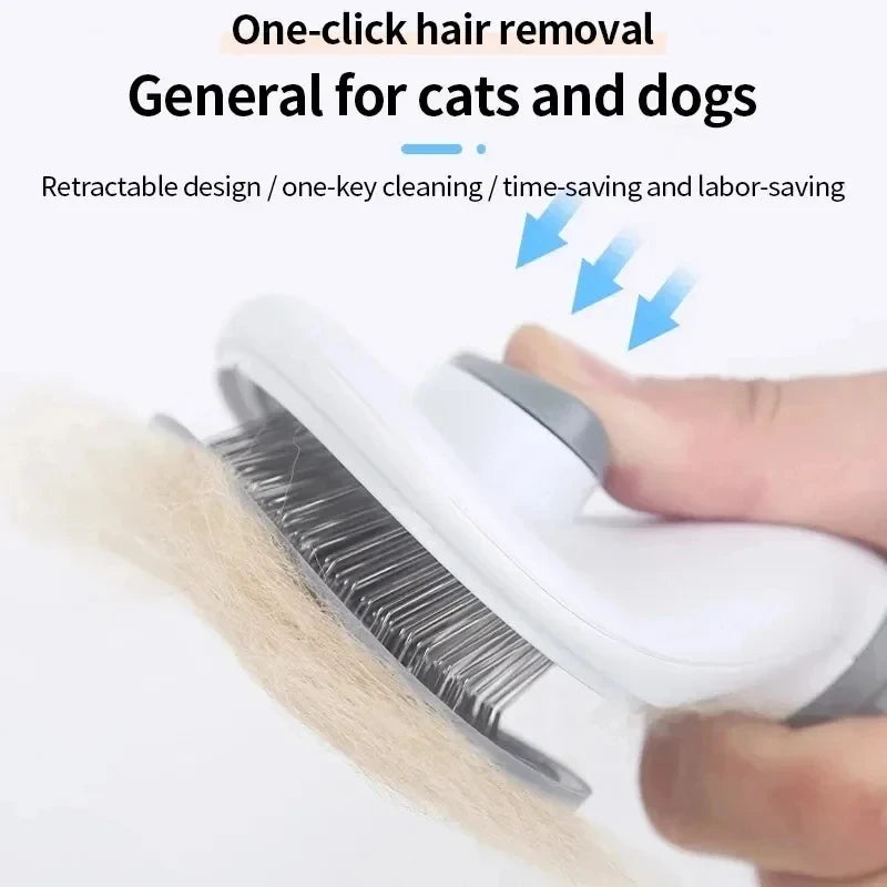 Pet Dog Brush Cat Comb Self Cleaning Pet Hair Remover Brush For Dogs Cats Grooming Tools Pets Dematting Comb Dogs Accessories