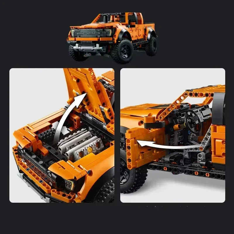 New 1379PCS 42126 Tech:10 F-150 Truck Car Blocks Pick Up Off-Road Bricks MOC 42126 Assemble Toy For Kids Boy Birthday Gifts Toys