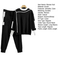 Women’s 2023 Autumn Winter O Neck Sweater Two Piece Set Female Knitted Pants Suits Fashion Casual Pullover Tracksuits Outwear - Aurex