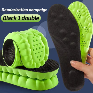 4D Sport Insole Super Soft Shoes Sole Pads for Feet Shock Absorption Baskets Shoe Sole Arch Support Orthopedic Inserts