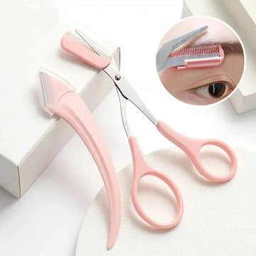 1/2/6Pcs For Women Eyebrow Scissors With Comb Brow Trimmer Scraper Eyebrow Trimming Knife Eyebrow Face Razor facial kit for