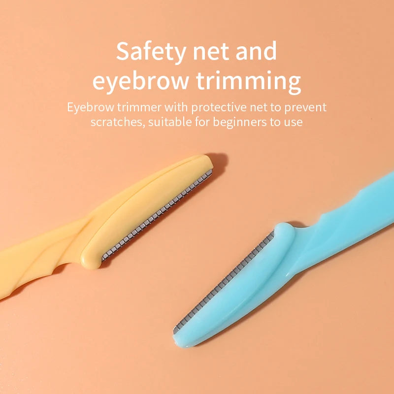 3pcs Eyebrow Trimmer Blade Shaver Portable Face Razor Eye Brow Epilation Hair Removal Cutters Safety Razor Woman Makeup