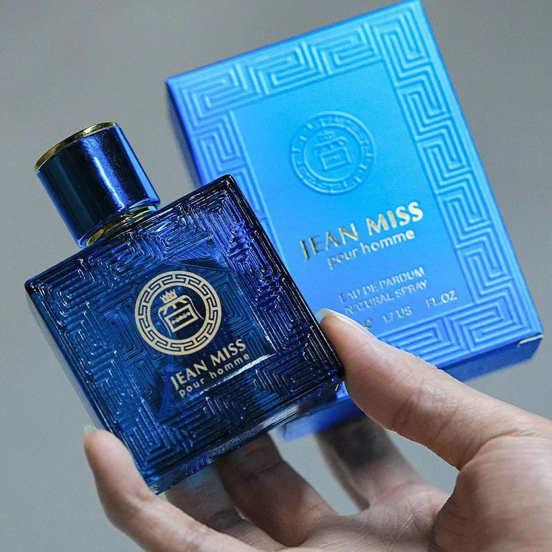 50ML Men Perfume Cologne Scent Eau De Parfum Spray Homme Perfume Blue Oriental Woody Tone Charming Sexually Lasting Fragrances - Aurex