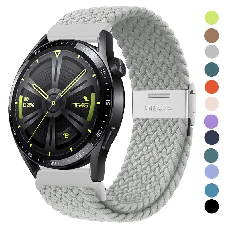 20mm Sport Nylon Strap For Samsung Galaxy Watch 5/6/pro/4/4 Classic/3 46mm/42mm/40mm/44mm bracelet Active2 Gear S3  22mm strap