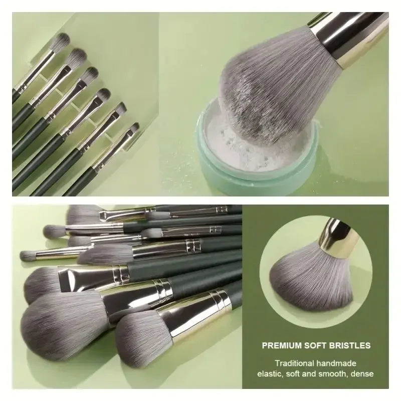 14Pcs Makeup Brush Set Large Fluffy Soft Eyeshadow Foundation Brush Women Makeup Powder Blush Blending Beauty Makeup Tools