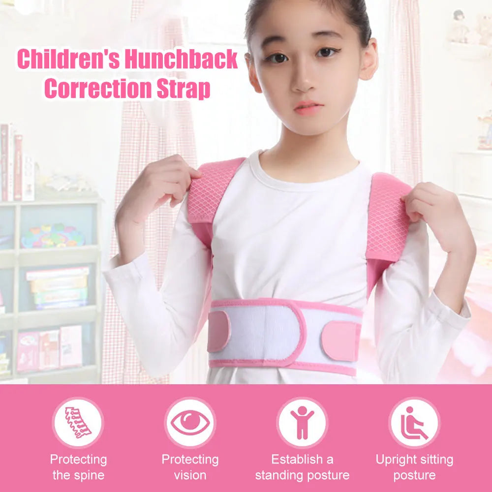 Adjustable Teens Children Posture Corrector Back Support Belt Kids Orthopedic Corset for Spine Back Lumbar Shoulder Braces Belt