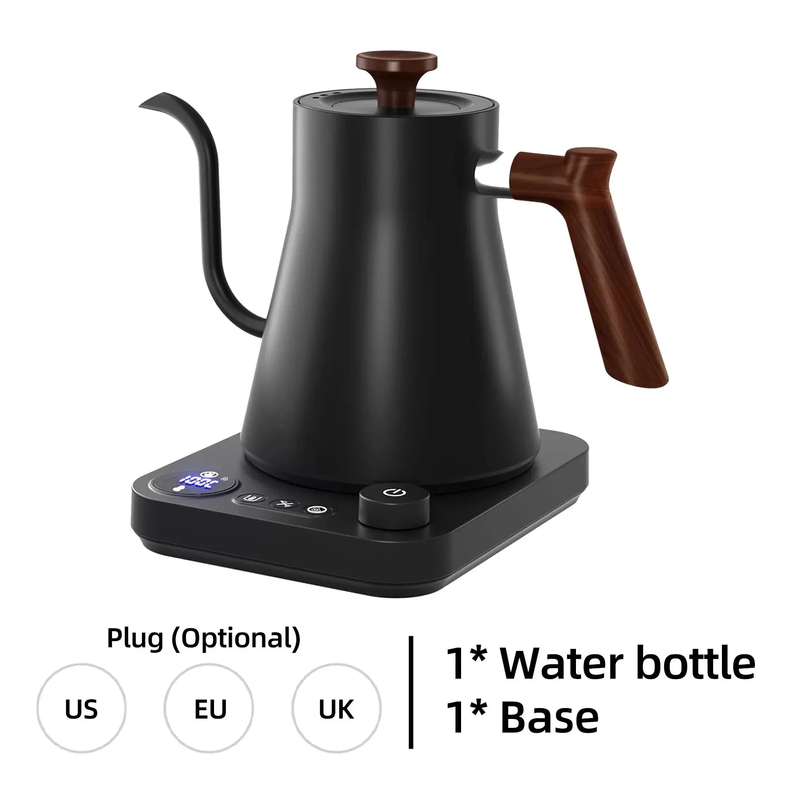 Electric Kettle 900ml Gooseneck Hand Brew Coffee Pot 24 Hours Thermal Insulation Smart Samovar Teapot 1200W Rapid Heating Kettle