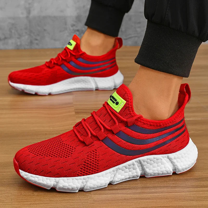 Men Casual Sports Shoes Breathable Lightweight Sneakers Anti-slip Flats Outdoor Running Walking Tenis Athletic Jogging Shoes