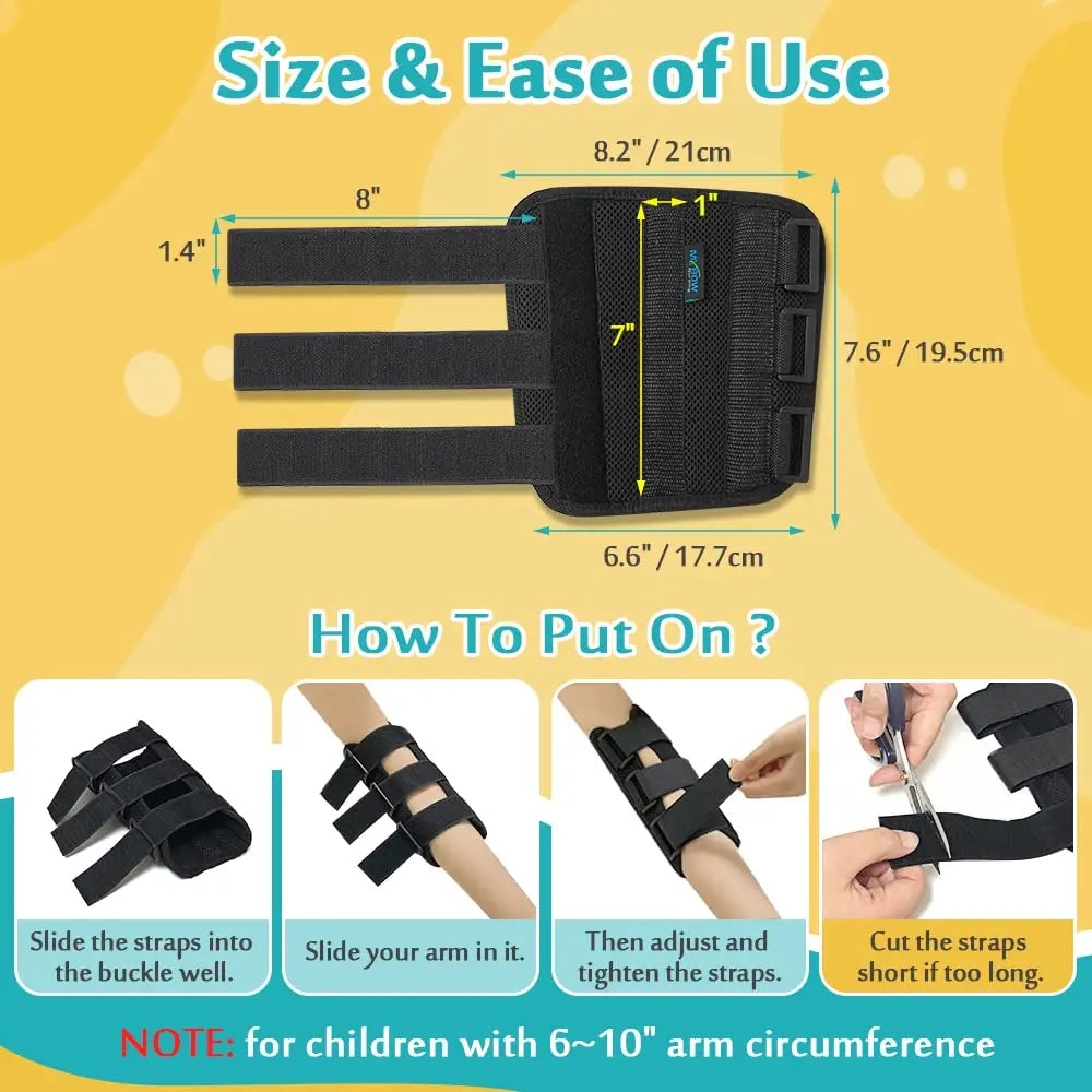 Child Elbow Splint Cubital Tunnel Brace Arm Immobilizer Elbow Support for Tendonitis Night Brace Sleeping Elbow Stabilizer