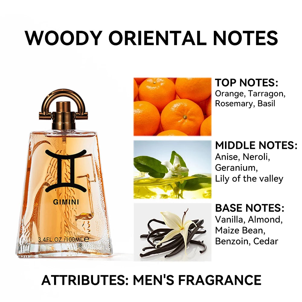 100ML 3.4FL.OZ Men's Perfume Long Lasting Woody Oriental Notes Natural Fragrance Eau de Parfum Perfumes Hombre Free Shipping - Aurex