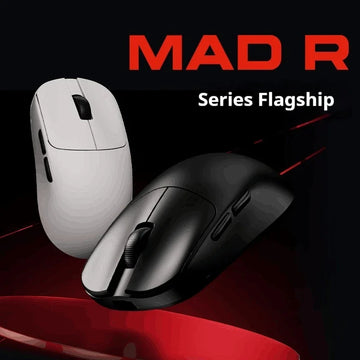 The New Vxe Mad R/R Major Gaming E-Sports Mouse Paw3395/3950 Dual-Mode Nonporous Lightweight Ergonomic Standard 8k