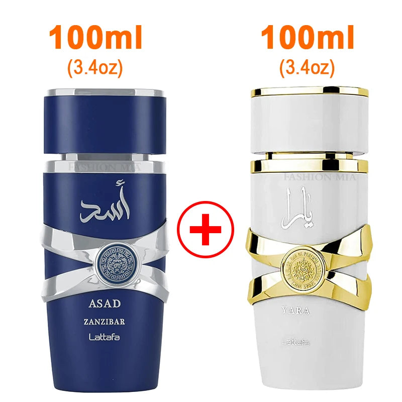 2 Box 100ml(3.4oz) Original Yara Perfumes Men&Women Luxury Brand Lasting Fragrance Perfume Floral Scent Eau De Parfum Cologne - Aurex