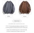 New Autumn Winter Round Neck Pullover Men's Long Sleeve T-shirt Men's - Aurex