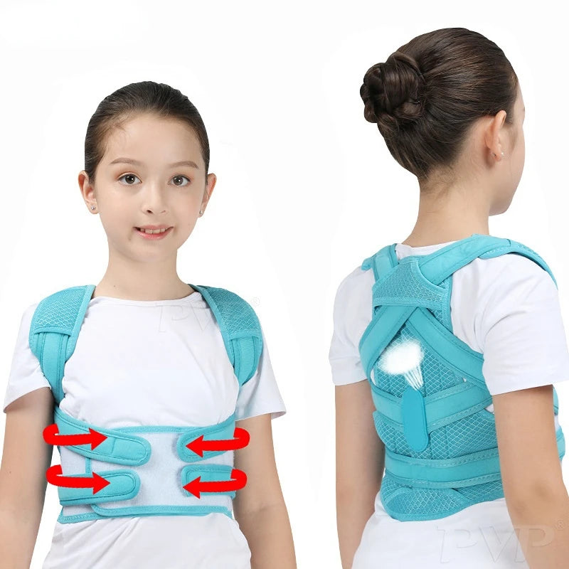 Back Corset Posture Corrector Belt Shoulder Support Waist Brace Adjustable Back Posture Correction for Adults & KidsFor Girl Boy