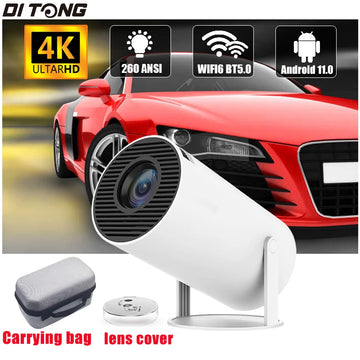 2024 new HY300 Pro plus Projector Android 4K 1280*720P Dual Wifi  Video  Portable Outdoor home hd led proyector cine en casa