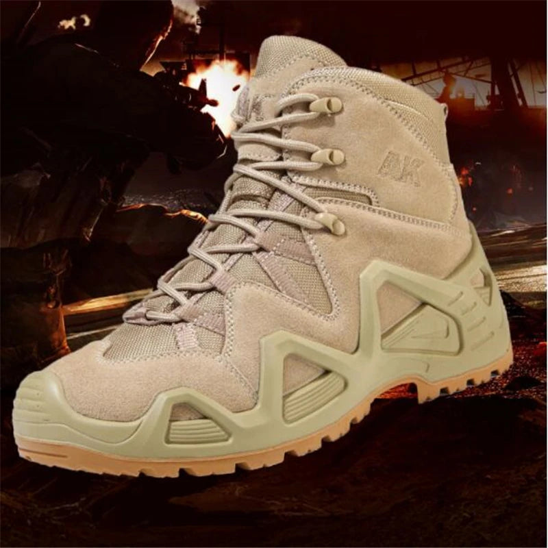 Tactical Boots Men Boots  Desert Combat  Boots Outdoor Hiking Boots Ankle Shoes Men's Sneakers