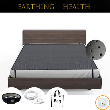 Earthing Bed Sheet Premium Ground Therapy Mats for Sleep Breathable Conductive Pad Antistatic Improve Health