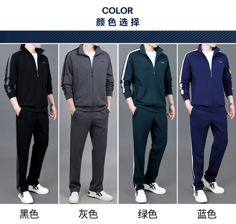 2024 Plus Size Thicken Men Set Warm Thick Hooded 2PC Hoodies Zipper Sports Suit Gym Hombre Tracksuit Men Joggers Women - Aurex